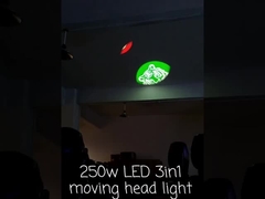 ไฟหน้าแบบเคลื่อนที่ LED 250w 3in1