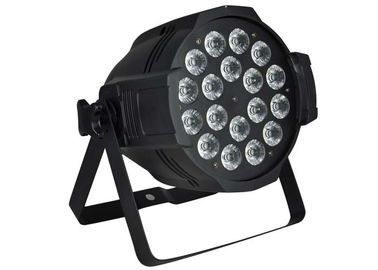 ไฟ LED ขนาดเล็ก 18 x 15 วัตต์ RGBWA 5 in 1 Led Par 64 Light / ไฟเวที DJ DMX 512 Control