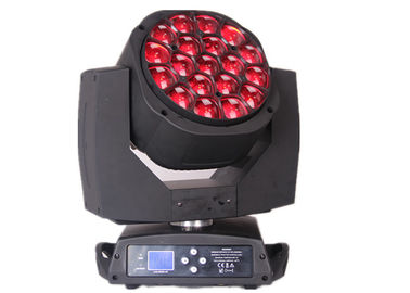 19x12w RGBW 4in1 ซูมนำแสง Bee Big การเคลื่อนย้ายหัว Disco Stage Lights / DJ แสงเวทีแสง