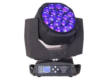 19x12w RGBW 4in1 ซูมนำแสง Bee Big การเคลื่อนย้ายหัว Disco Stage Lights / DJ แสงเวทีแสง