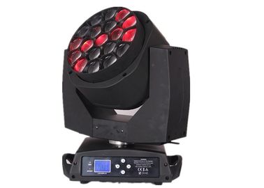19x12w RGBW 4in1 ซูมนำแสง Bee Big การเคลื่อนย้ายหัว Disco Stage Lights / DJ แสงเวทีแสง