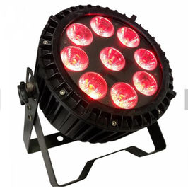 DMX512 RGBWA 9pcs * LED Outdoor Wash LED ความสว่างสูง 12 วัตต์