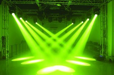 Dmx ไฟเวทีนำแสง 2 ลำแสงการเคลื่อนย้ายศีรษะ Light Disco แสง Dj Party