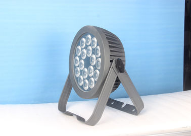 18 ชิ้น 6 in 1 RGBW ไฟ LED กระพริบติดตั้งหลอดไฟพร้อมกล่องอลูมิเนียม Die Cast