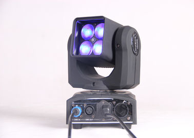 4 ชิ้น 25 w ไฟ LED RGBW เคลื่อนย้ายหัวด้วยมุมลำแสง 5-40 °สำหรับ DJ, ดิสโก้