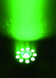 การผสมสี DMX RGB แสงในร่มแบน LED 9 * 3W +1 * 30W IP20