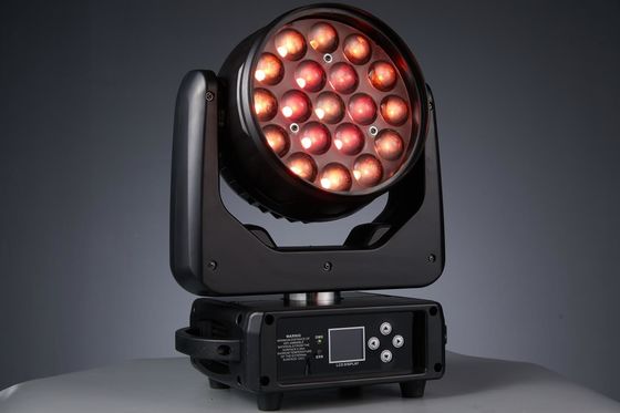 19LEDs Zoom LED ขยับแสงหัวสําหรับสโมสรกลางคืน คอนเสิร์ต ปาร์ตี้เพลง