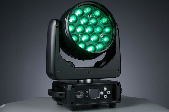 19LEDs Zoom LED ขยับแสงหัวสําหรับสโมสรกลางคืน คอนเสิร์ต ปาร์ตี้เพลง