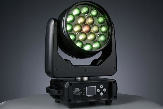 19LEDs Zoom LED ขยับแสงหัวสําหรับสโมสรกลางคืน คอนเสิร์ต ปาร์ตี้เพลง