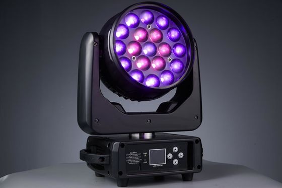 19LEDs Zoom LED ขยับแสงหัวสําหรับสโมสรกลางคืน คอนเสิร์ต ปาร์ตี้เพลง