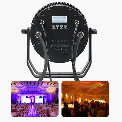 18pcs 12W IP65 กันน้ําภายนอก LED Par สําหรับงาน RGBWA UV 6in1