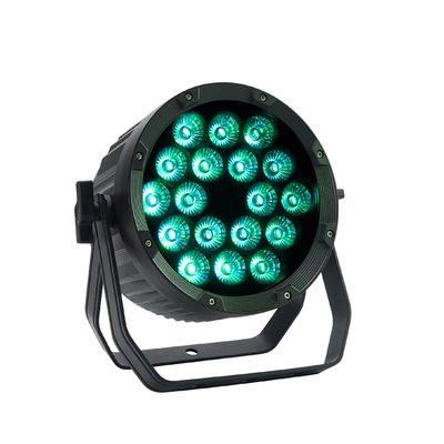 18pcs 12W IP65 กันน้ําภายนอก LED Par สําหรับงาน RGBWA UV 6in1