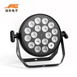 18 ชิ้น RGB WA + UV LED ที่ตราไว้หุ้นดีเจแสง 0-100% ลดแสงอิเล็กทรอนิกส์