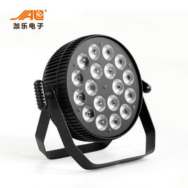 18 ชิ้น RGB WA + UV LED ที่ตราไว้หุ้นดีเจแสง 0-100% ลดแสงอิเล็กทรอนิกส์