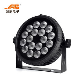 18x18w RGB WA UV 6 In 1 ไฟ LED ที่ตราไว้หุ้นแบนความสว่างสูงควบคุม DMX