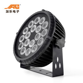 18x18w RGB WA UV 6 In 1 ไฟ LED ที่ตราไว้หุ้นแบนความสว่างสูงควบคุม DMX