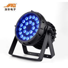 ประสิทธิภาพการใช้พลังงาน 250W LED กลางแจ้งพาร์ / 24PCS RGB WA + UV แสงกันน้ำที่ตราไว้หุ้น