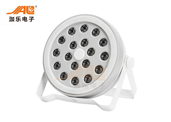 8 ช่อง 18 วัตต์ไฟเวที DJ RGB 3 In 1 LED Flat Par