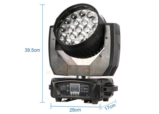 19x15W LED Moving Zoom Head Beam 4 ใน 1 ไฟดิสโก้