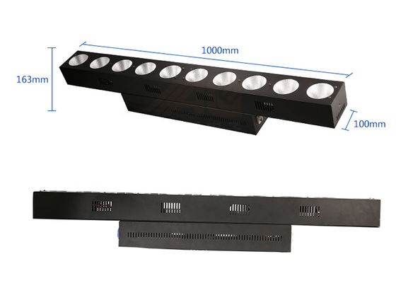8 ช่อง 10x10W COB RGB LED เครื่องซักผ้าฝาผนังสำหรับ Stage