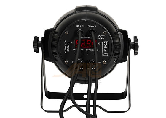 54x3w RGBW 3 IN 1 LED Par Can ไฟหรี่แสงอิเล็กทรอนิกส์ได้ 100%