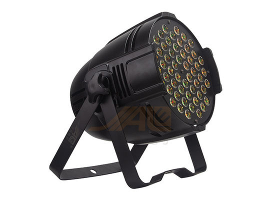54x3w RGBW 3 IN 1 LED Par Can ไฟหรี่แสงอิเล็กทรอนิกส์ได้ 100%