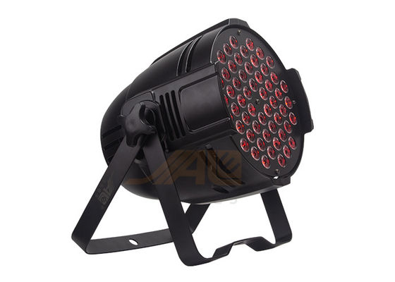 54x3w RGBW 3 IN 1 LED Par Can ไฟหรี่แสงอิเล็กทรอนิกส์ได้ 100%