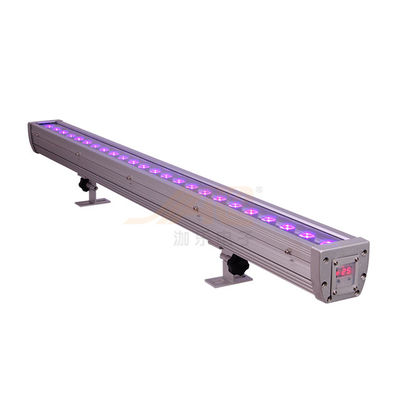24 * 3W DMX กันน้ำ UV RGB LED เครื่องซักผ้าฝาผนังสำหรับงานแต่งงาน Play