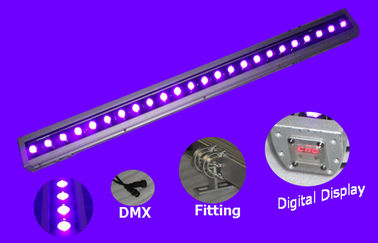 สีกันน้ำ DMX LED กำแพงไฟส่องสว่างแสงเวทีโรงละครความสว่างสูง