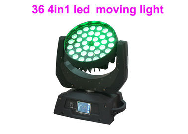 ไฟสัญญาณ DMX RGBW 36 x 10w สำหรับการแสดงคอนเสิร์ต / ละครเวที