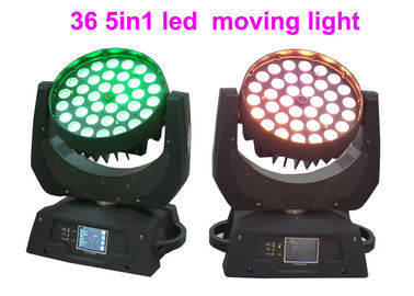 ไฟสัญญาณ DMX RGBW 36 x 10w สำหรับการแสดงคอนเสิร์ต / ละครเวที