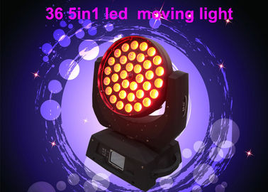 ไฟสัญญาณ DMX RGBW 36 x 10w สำหรับการแสดงคอนเสิร์ต / ละครเวที