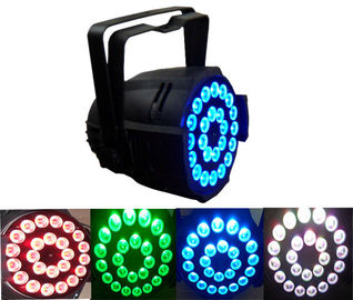 สีแดงสีเขียวสีฟ้าสีขาวสีเหลืองอำพัน RGBWA 5 in 1 Led พาร์ 64 ดีเจ Par Cans แสดงแสงสว่าง