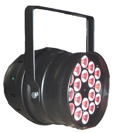 ภายใน 18 x 3w / 9w RGB 3in1 LED พาร์สามารถไฟ Led Par 64 DMX Stage โคมไฟสำหรับดิสโก้