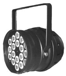 ภายใน 18 x 3w / 9w RGB 3in1 LED พาร์สามารถไฟ Led Par 64 DMX Stage โคมไฟสำหรับดิสโก้