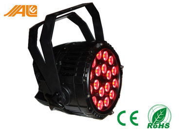 ไฟ LED ขนาดใหญ่ 1IP65 18 x 15w RGBWA UV 6in1 ขนาดพกพาสำหรับไฟ LED ภายในและภายนอกอาคาร