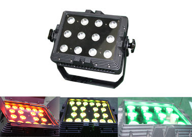 IP65 กันน้ำ 12 * 3 วัตต์ RGB กลางแจ้ง LED ผนังเครื่องซักผ้า DMX512 ดิสโก้แสง Stage Dj