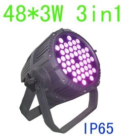 Professional Outdoor LED Par 48 x 3w ไฟหลายสี Par 64 ไฟสำหรับงานปาร์ตี้ปาร์ตี้อีเวนท์ IP65