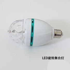 การควบคุมด้วยเสียง 3W Disco Stage Lights RGB คริสตัลเมจิกหมุนบอล