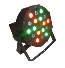 ไฟ LED ขนาด 18 x 3w RGB Led แบบติดตั้งอิสระขนาดกะทัดรัดภายใน 64 แช็คในร่ม Dj แสง 7CH DMX