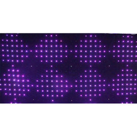 Wedding P200 6 * 3m สีแดงสีเขียวสีฟ้าสามสีนำวิดีโอ Curtain Stage Dj พื้นหลังการแข่งขันเหตุการณ์ชุดรูปแบบการนำผ้าม่าน