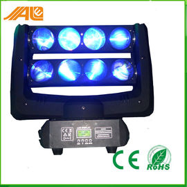 8 x 10 วัตต์ RGBW สี 4in1 / สีขาวสไปเดอร์บีมหัวขยับ DJ Stage Lighting