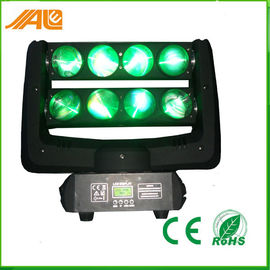 8 x 10 วัตต์ RGBW สี 4in1 / สีขาวสไปเดอร์บีมหัวขยับ DJ Stage Lighting