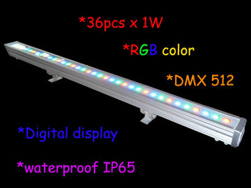ความยาว 1000mm ความยาว 36pcs 3w Rgb ชุดเครื่องนอนติดผนังกลางแจ้ง ip65 / Stage Light Decor