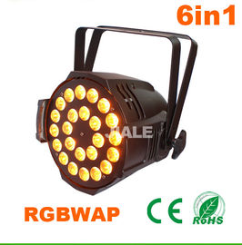 6in1 พาวพาร์คดีเจไฟเวที / dmx พาร์ค Par Par ในร่มสามารถ 24pcs 15w Rgbwa Uv