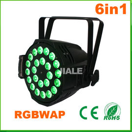 6in1 พาวพาร์คดีเจไฟเวที / dmx พาร์ค Par Par ในร่มสามารถ 24pcs 15w Rgbwa Uv