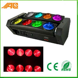 DMX512 RGBW 4in1 8 ดวงตาสไปเดอร์ไฟ LED ส่องสว่าง / ไฟเวทีหมุน