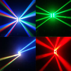 DMX512 RGBW 4in1 8 ดวงตาสไปเดอร์ไฟ LED ส่องสว่าง / ไฟเวทีหมุน