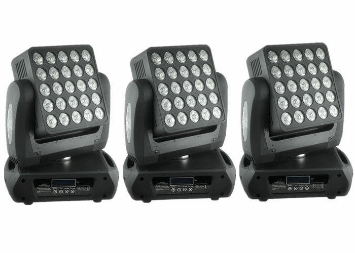 ด้านบน 1 Flat 25 x 12w สูง Lumen อเมริกัน CREE, RGBW ผสมสี LED ย้ายหัว Light / Square DJ ย้ายไฟหน้า