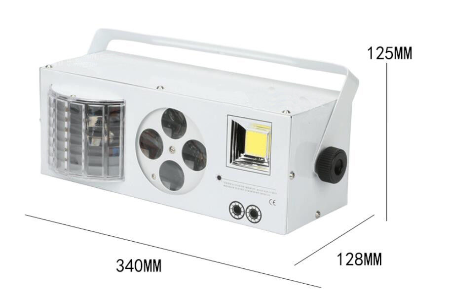 ไฟฉายส่องแสงเลเซอร์ 4 in1 ขนาด 4 นิ้วมีสีสัน AC100 - 240V 40W